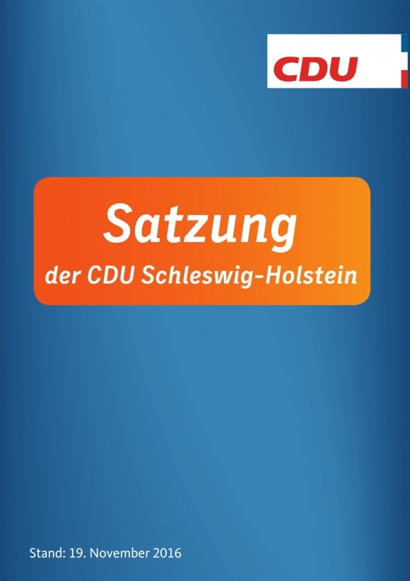 Die Satzung der CDU Schleswig-Holstein